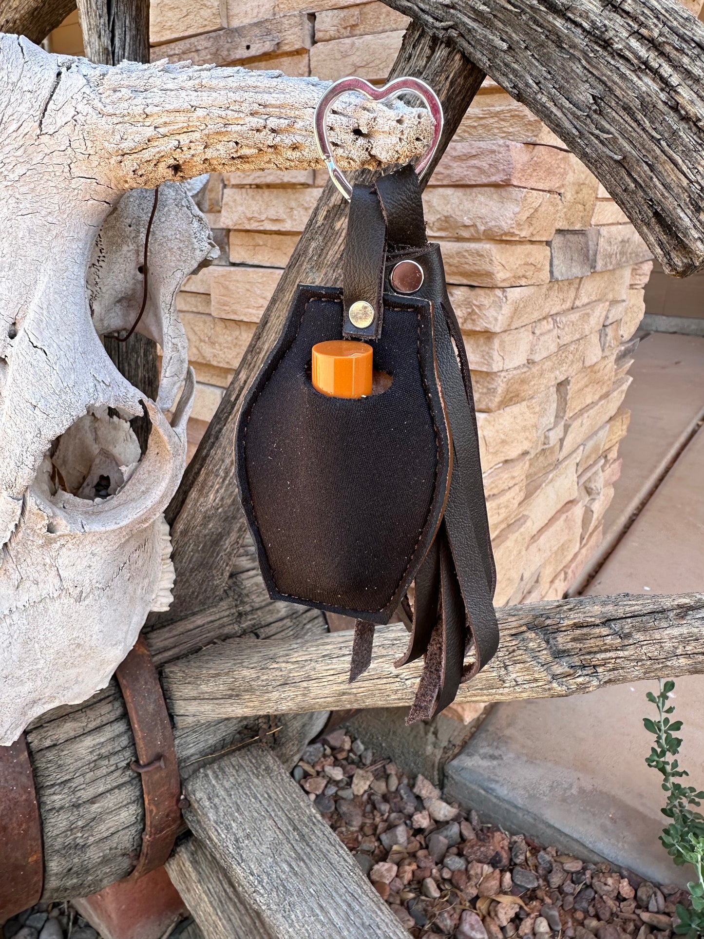 Western Bootyful Tattoo chapstick tassel keychain