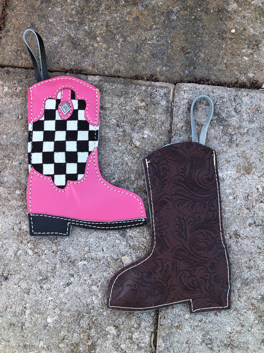 Mini western gift card stocking